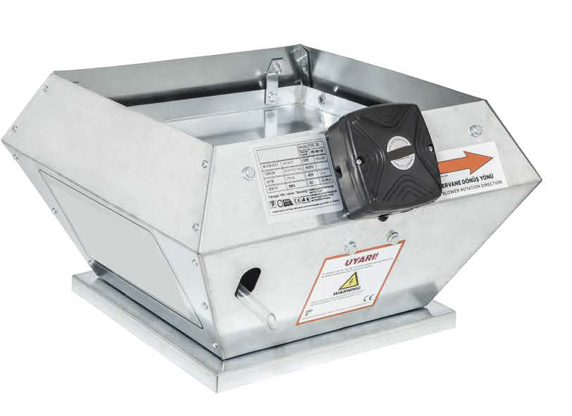 Çatı Tipi Dikey Atışlı Radyal Fan